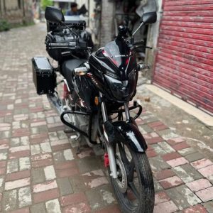 Motorcycle Aluminum Side & Top Box Detachable Tail Rear Boxes Pannier Luggage Trunk With inner Padded Metal ZR5 3PC SET
