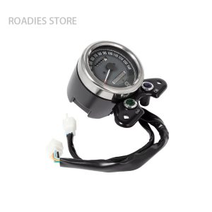 Motorcycle High Analogue Speedo Meter Digital Gear Indicator Display Fuel Gauge with USB Charger Cafe Racer Retro Modified Accessories Honda CG125
