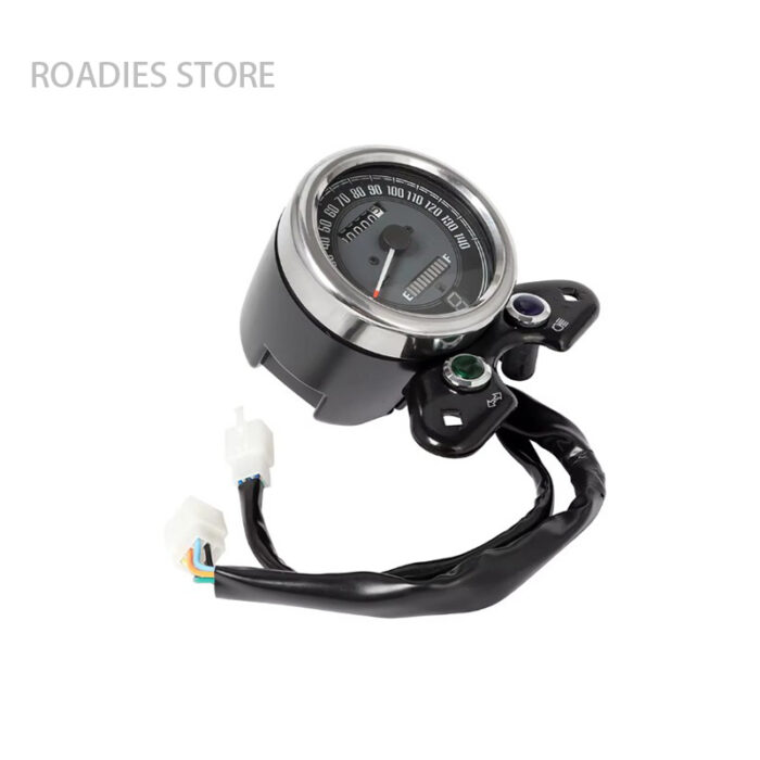 Motorcycle High Analogue Speedo Meter Digital Gear Indicator Display Fuel Gauge with USB Charger Cafe Racer Retro Modified Accessories Honda CG125