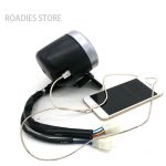 Motorcycle High Analogue Speedo Meter Digital Gear Indicator Display Fuel Gauge with USB Charger Cafe Racer Retro Modified Accessories Honda CG125