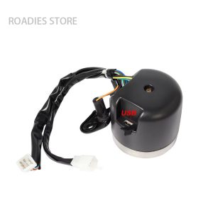 Motorcycle High Analogue Speedo Meter Digital Gear Indicator Display Fuel Gauge with USB Charger Cafe Racer Retro Modified Accessories Honda CG125