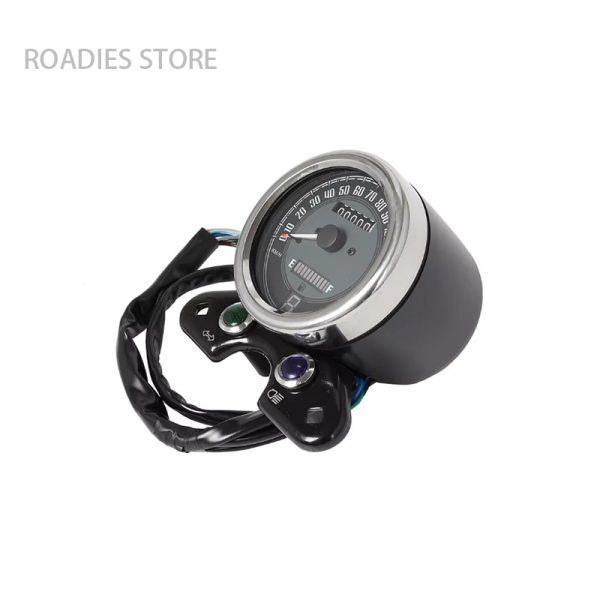 Motorcycle High Analogue Speedo Meter Digital Gear Indicator Display Fuel Gauge with USB Charger Cafe Racer Retro Modified Accessories Honda CG125