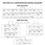 Universal Motorcycle Dolphin Digital Meter Slim with Sensor