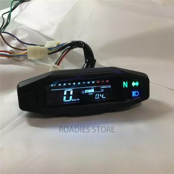 Universal Motorcycle Dolphin Digital Meter Slim with Sensor