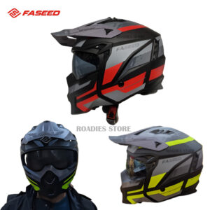 FASEED Helmet FS-X1 X COMMUTER 3IN1 Experience Removeable Chin Full face Half face X Trak Motorcycle
