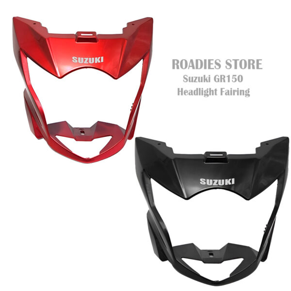 Suzuki GR150 Headlight Fairing Cowling Black Red Motorcycle A+