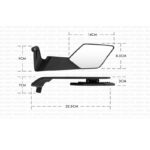 Stealth Max Wing Mirrors Kawasaki Ninja Universal Motorcycle Side Rear View Mirror