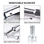 Motorcycle Vintage Cafe Racer Slip-on Exhaust Classic Brat Chopper bobber Chrome for Royal Enfield and Harley Muffler E06