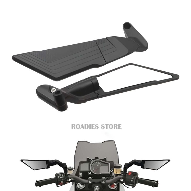 Kawasaki Ninja H2R Mirrors Big Wing Universal Motorcycle Side Rear View Mirror Foldable