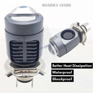 LIU HJG Motorcycle LED Headlight Projector Bulb Yellow/White With H4 Fitting 12V-36V 30W-50W 1pc