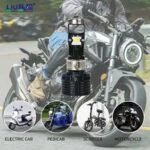 Liu HJG Y6 H4 Slim Projector LED For All Motorcycles Cars White Color Focused Projector Low Spread High Beam 1pc