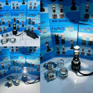 Liu HJG Y6 H4 Slim Projector LED For All Motorcycles Cars White Color Focused Projector Low Spread High Beam 1pc