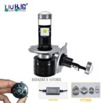 Liu HJG Y6 H4 Slim Projector LED For All Motorcycles Cars White Color Focused Projector Low Spread High Beam 1pc
