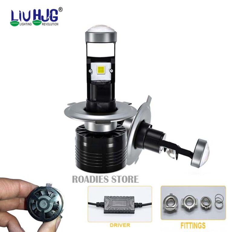 Liu HJG Y6 H4 Slim Projector LED For All Motorcycles Cars White Color Focused Projector Low Spread High Beam 1pc