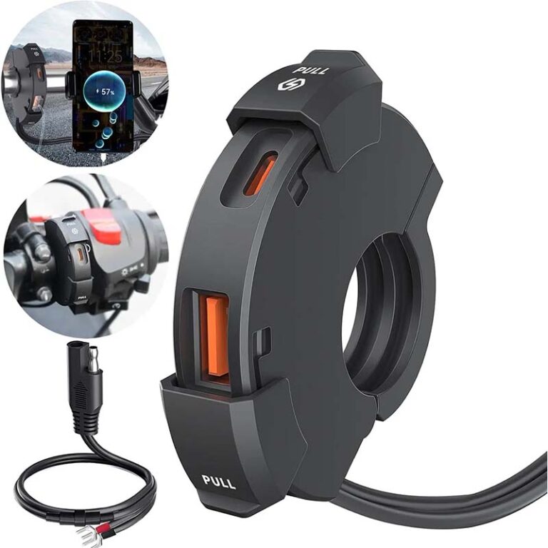 New Fast Charger Type-C & USB Smart QC 3.0 Motorcycle