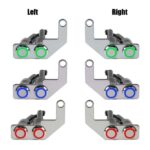 Switch Assembly Two OnOff Button 2 Metal Body LED Ring Light Bolt Mount Motorcycle