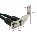 Switch Assembly Two OnOff Button 2 Metal Body LED Ring Light Bolt Mount Motorcycle