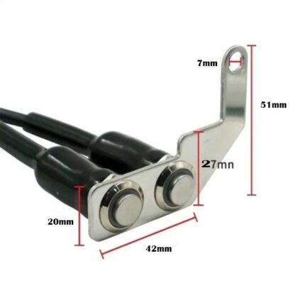 Switch Assembly Two OnOff Button 2 Metal Body LED Ring Light Bolt Mount Motorcycle