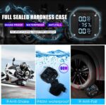 TPMS Tire Pressure Monitoring System Magnetic Charging Air Temperature Sensor Alarm Warning Motorcycle