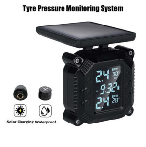 TPMS Tire Pressure Monitoring System Solar Charging Air Temperature Sensor Alarm Warning Tyre Motorcycle 