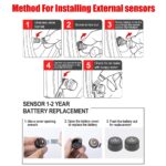 TPMS Tire Pressure Monitoring System Solar Charging Air Temperature Sensor Alarm Warning Tyre Motorcycle