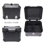 JDR ABS Top Box RS47 Liter Unbreakable Tail Rear Luggage Trunk Padded Inner ABS Plastic Motorcycle