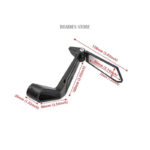 Lever Guard with Side View Mirrors Clutch Brake Hand Protection Aluminum Handlebar Guard Motorcycle