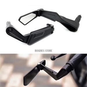 Lever Guard with Side View Mirrors Clutch Brake Hand Protection Aluminum Handlebar Guard Motorcycle
