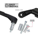 Lever Guard with Side View Mirrors Clutch Brake Hand Protection Aluminum Handlebar Guard Motorcycle