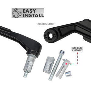 Lever Guard with Side View Mirrors Clutch Brake Hand Protection Aluminum Handlebar Guard Motorcycle