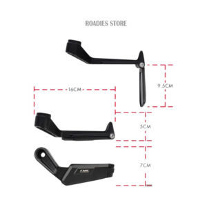 Lever Guard with Side View Mirrors Clutch Brake Hand Protection Aluminum Handlebar Guard Motorcycle