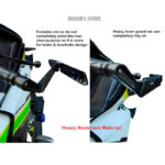 Lever Guard with Side View Mirrors Clutch Brake Hand Protection Aluminum Handlebar Guard Motorcycle