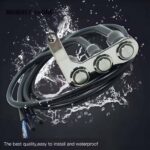 Switch Assembly Three On Off Button 3 Metal Body LED Ring Light Bolt Mount Motorcycle