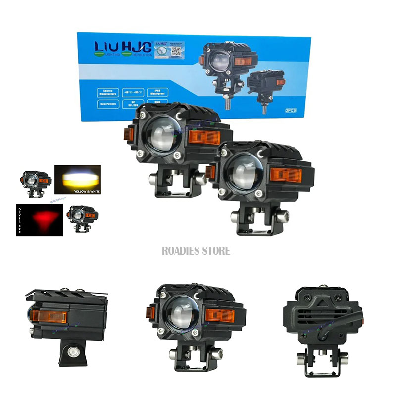 Liu HJG External LED Lights Single RL1 Lens with White Yellow and Red Devil DRL Box