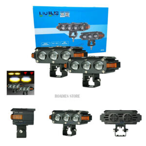 Liu HJG External LED Lights Tripple RL3 Lens with White Yellow and Red Devil DRL Box New